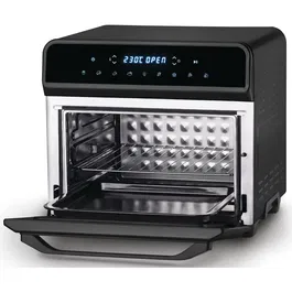 Friteuza cu aer cald Zelmer ZAF9230 Maxi, 1800 W, 25 l, 8 programe presetate, control digital al temperaturii intre 80 si 230 grade si programelor, usa cu sticla si iluminare interioara, negru