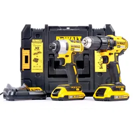 Set 2 scule masina de gaurit si insurubat (bormasina) pe acumulatorDeWalt DCD777 si masina de insurubat cu impact (bormasina) pe acumulator DeWALT DCF787, 18 V, 2 acumulatori 2 Ah, incarcator, valiza transport Tstak II