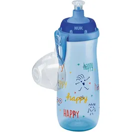 Cana NUK Sport cu sistem push-pull, 36 luni+, 450 ml, Albastru