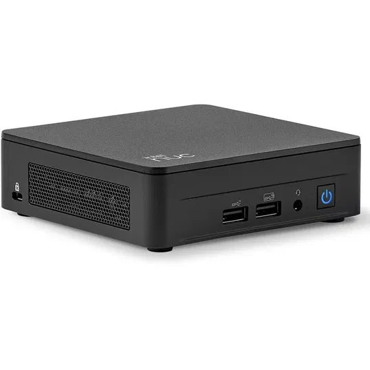 Mini PC Asus NUC 13 Pro NUC13ANKi5 cu procesor Intel® Core™ i5-1340P pana la 4.60 GHz, fara RAM, fara stocare, Intel® Iris® Xe Graphics eligible , No OS, EU cord, Black