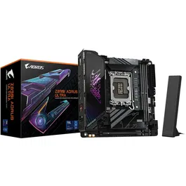 Placa de baza GIGABYTE Z890I AORUS ULTRA, LGA1851, DDR5, BT, Wi-Fi, Mini-ITX, Negru