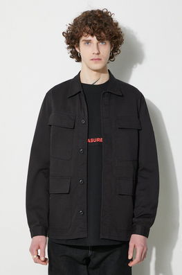Universal Works Jacheta De Bumbac Mw Fatigue Jacket Culoarea Negru, De Tranzitie, 166.BLACK