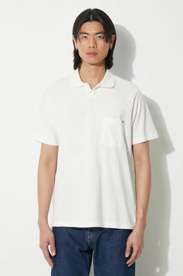 Universal Works Polo De Bumbac Vacation Culoarea Alb, Neted, 30603.OFF.WHITE
