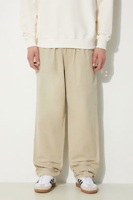 ICECREAM Pantaloni De Bumbac Skate Pant Culoarea Bej, Cu Fason Chinos, IC24109