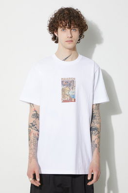 Shirt Barbati, Culoarea Alb, Cu Imprimeu, 1078.WHITE Maharishi