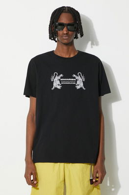 Shirt Barbati, Culoarea Negru, Cu Imprimeu, 1305.BLACK Maharishi