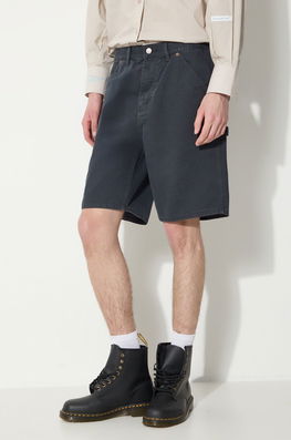 Thisisneverthat Pantaloni Scurti Jeans Carpenter Short Barbati, Culoarea Albastru Marin, TN241WSOKS05