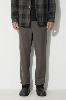 Norse Projects Pantaloni Din Lână Ezra Relaxed Cotton Wool Twill Trouser Culoarea Verde, Cu Fit Chinos N25.0391.8109