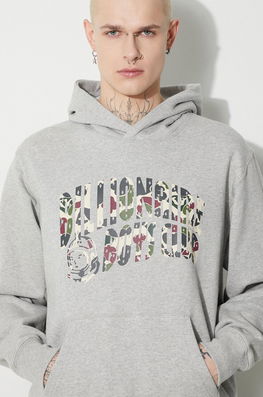 Billionaire Boys Club Hanorac De Bumbac Duck Camo Arch Logo Popover Bărbați, Culoarea Gri, Cu Glugă, Cu Imprimeu, B23432