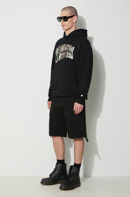Billionaire Boys Club Hanorac De Bumbac Camo Arch Logo Popover Bărbați, Culoarea Negru, Cu Glugă, Cu Imprimeu, B24126