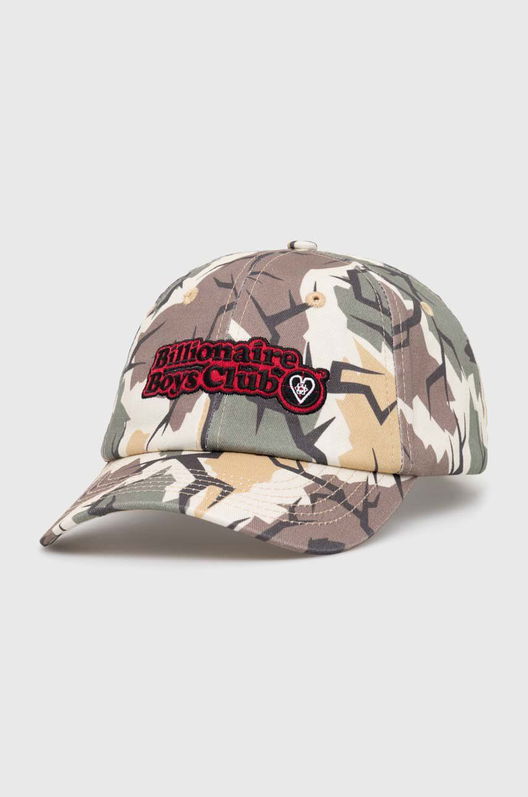 Billionaire Boys Club șapcă De Baseball Din Bumbac Camo Cap Culoarea Verde, Modelator, B24146