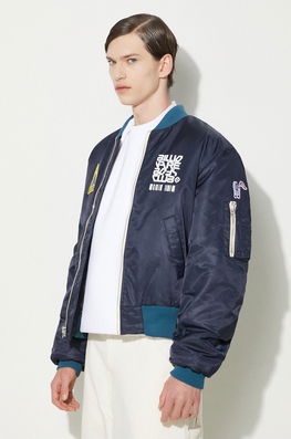 Billionaire Boys Club Geaca Bomber Outerbanks Bomber Barbati, Culoarea Albastru Marin, De Tranzitie, B24202