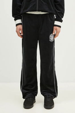 Billionaire Boys Club Pantaloni De Trening Din Velur Velour Track Pant Culoarea Negru, Cu Imprimeu, B24314