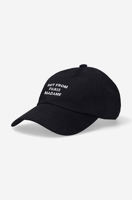 Drôle De Monsieur șapcă De Baseball Din Bumbac La Casquette Slogan Culoarea Negru, Cu Imprimeu PERM.PCAP2.BL