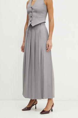 Liu Jo Fusta Culoarea Gri, Maxi, Evazati, WF4504 T2627