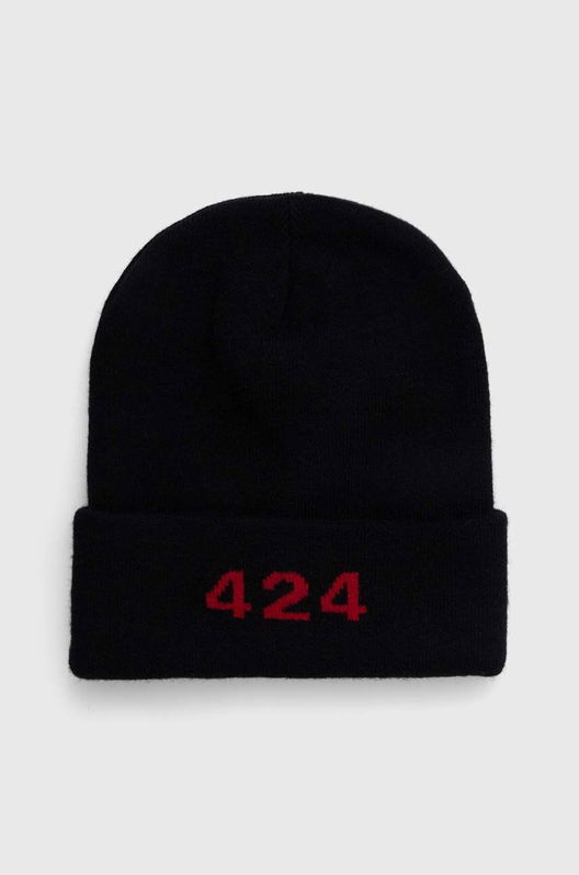 424 Căciulă Culoarea Negru, Din Tricot Gros 35424L502.236559
