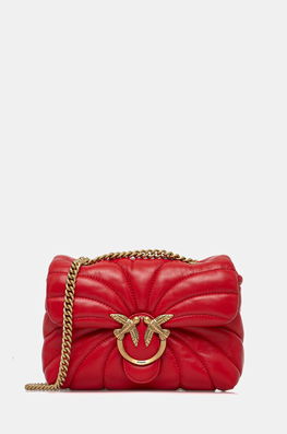 Pinko Poseta De Piele Culoarea Rosu, 100039 A1EX