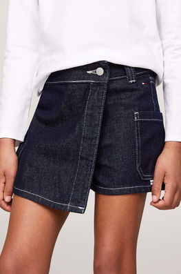Pantalon Pentru Copii Culoarea Negru, Mini, Drept, KG0KG08120 Tommy Hilfiger