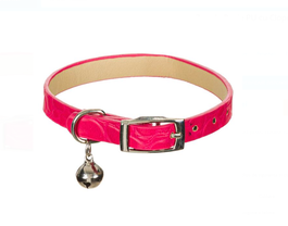 Zgarda Roz cu Clopotel pentru Pisici 32x1cm