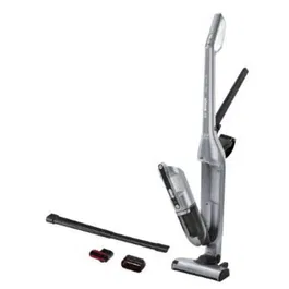 Aspirator fara fir, Bosch, BCH3P210, Flexxo 2 in 1, baterie Li-Ion de 21,6 V, timp de functionare 50 de minute, depozitare incorporata pentru accesorii, Gri