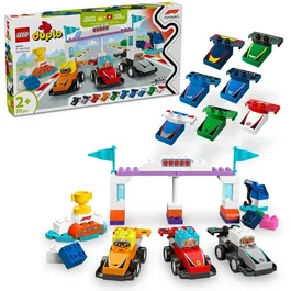 LEGO® DUPLO - Echipa F1®: Masini si piloti de curse 10445, 70 piese