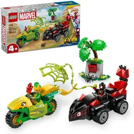 LEGO® Spidey - Spin si Electro intr-o urmarire cu dino-vehicule 11198, 124 piese