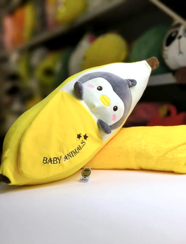 Jucarie din plus cu patura inclusa - Banana Toy