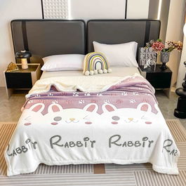 Pătură Cocolino dubla cu blanita 200/230 cm Rabbit 08