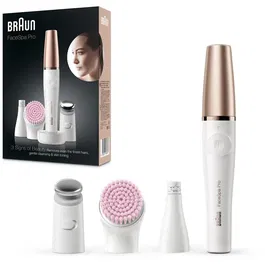Epilator, Braun, FaceSpa Pro SE912, Multifunctional, Ingrijirea fetei, 10 microgauri, Perie de curatare, Reincarcabil, 90 de minute, Umed si uscat