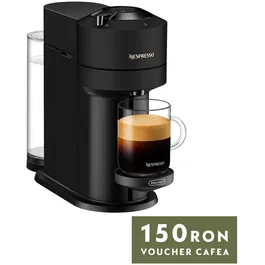 Espressor Nespresso by De’Longhi ENV120.BM Vertuo Next, 1500W, Extractie prin Centrifuzie, Conectare la telefon, Negru Mat , set capsule degustare inclus