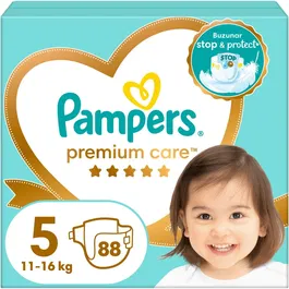 Scutece Pampers Premium Care Mega Box Marimea 5, 11-16 kg, 88 buc