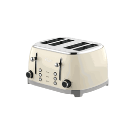 Prajitor paine Retro Zilan ZLN1214, 4 felii de paine, 1500W, 6 trepte, dezghetare, reincalzire