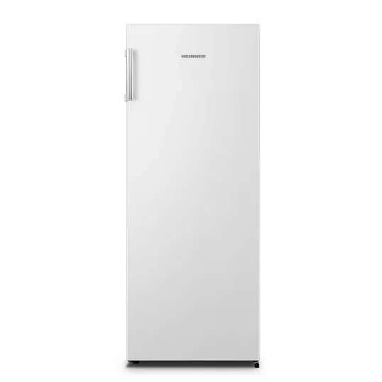Congelator Heinner HFF-HS155NFE++, 155 l, No frost, Display interior, Control mecanic, 5 sertare, Alarma usa deschisa, Clasa E, H 143.4 cm, Alb