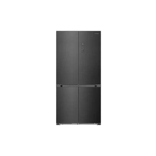 Side by side multidoor Heinner HSBS-HM505MDSINFDXE++, 505 l, Full No Frost, Compartiment convertibil frigider/congelator, Compresor Dual Inverter, Alarma usa deschisa, Clasa E, Dark Inox