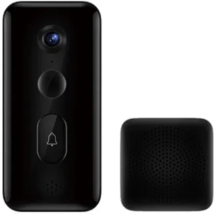 Sonerie inteligenta cu camera video Xiaomi Smart Doorbell 3, Wi-Fi, rezolutie 2K, acumulator 5200mAh, incarcare USB-C, 79dB