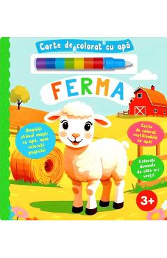 Ferma. Carte de colorat cu apa