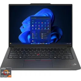 Laptop Lenovo ThinkPad E14 Gen 6 cu procesor AMD Ryzen™ 7 7735HS pana la 4.75GHz, 14 WUXGA, IPS, 32GB DDR5 RAM, 1TB SSD, AMD Radeon™ 680M Graphics, Windows® 11 Pro, Black, 3Y Onsite upgrade