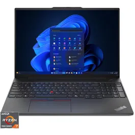 Laptop Lenovo ThinkPad E16 Gen 2 cu procesor AMD Ryzen™ 7 7735HS pana la 4.75GHz, 16 WUXGA, IPS, 32GB DDR5 RAM, 1TB SSD, AMD Radeon™ 680M Graphics, Windows® 11 Pro, Black, 3Y Onsite upgrade