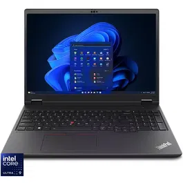 Laptop Lenovo ThinkPad P16v Gen 2 cu procesor Intel® Core™ Ultra 9 185H pana la 5.1GHz, 16 WQUXGA, IPS, 64GB DDR5 RAM, 1TB SSD, NVIDIA® RTX 3000 8GB GDDR6, Windows® 11 Pro, Black, 3-year, Courier or Carry-in