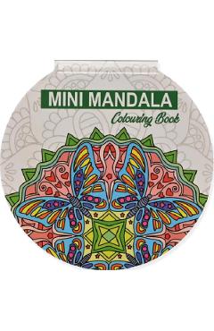 Mini mandala de colorat. Verde
