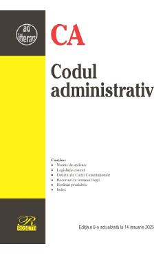 Codul administrativ Ed.8 Act. 14 Ianuarie 2025