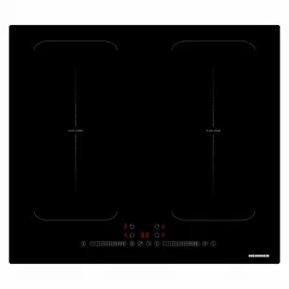 Plita incorporabila Heinner HBHI-M4ZB2FXTC, Inductie, 4 zone de gatit, Bridge, Boost, Control touch, Timer, Protectie copii, Indicator caldura reziduala, 60 cm, Negru
