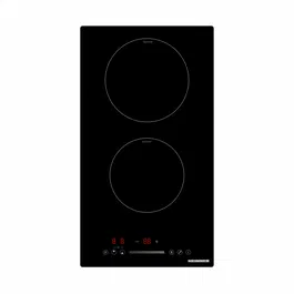 Plita incorporabila Heinner HBHI-M2ZBSTC, Inductie, 2 zone de gatit, Boost, Control touch, Timer, Protectie copii, Indicator caldura reziduala, 30 cm, Negru