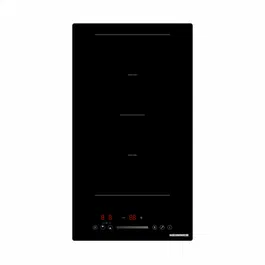 Plita incorporabila Heinner HBHI-M2ZB1FXTC, Inductie, 2 zone de gatit, Bridge, Boost, Control touch, Timer, Protectie copii, Indicator caldura reziduala, 30 cm, Negru