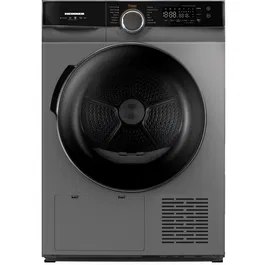 Uscator de rufe Heinner HHPD-M9K3SA+++, Pompa de caldura, 9 kg, Inverter, 14 programe, Clasa A+++, Control touch, Functie Anti-Sifonare, Program Sterilizare, Iluminare cuva, Argintiu