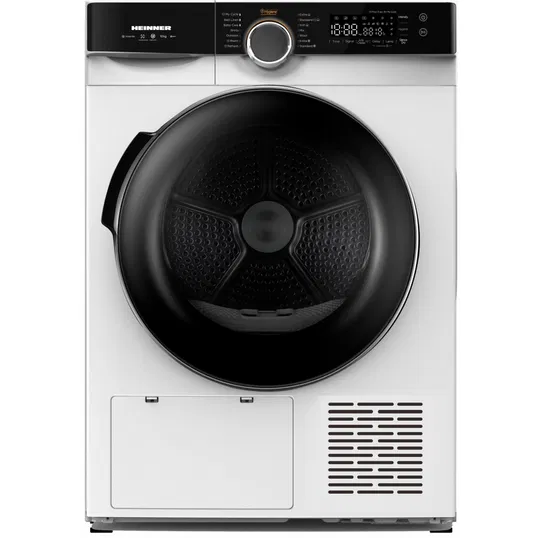 Uscator de rufe Heinner HHPD-M10K3A+++, Pompa de caldura, 10 kg, Inverter, 14 programe, Clasa A+++, Control touch, Functie Anti-Sifonare, Program Sterilizare, Iluminare cuva, Alb