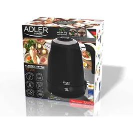 Fierbator Adler AD 1295b, 2200W, 1.7 L, Negru