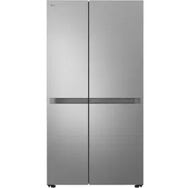 Side by side LG GSBC40PYPE, 664 l, No Frost, Compresor Smart Inverter, LINEAR Cooling, Clasa E, H 179 cm, Argintiu
