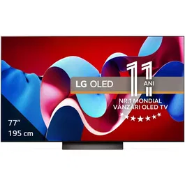 Televizor LG OLED evo 77C41LA, 195 cm, Smart, 4K Ultra HD, 100 Hz, Clasa F (Model 2024)