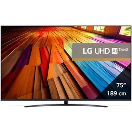 Televizor LG LED 75UT81003LA, 189 cm, Smart, 4K Ultra HD, Clasa F (Model 2024)